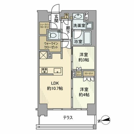 インプレストコア神楽坂の物件間取画像